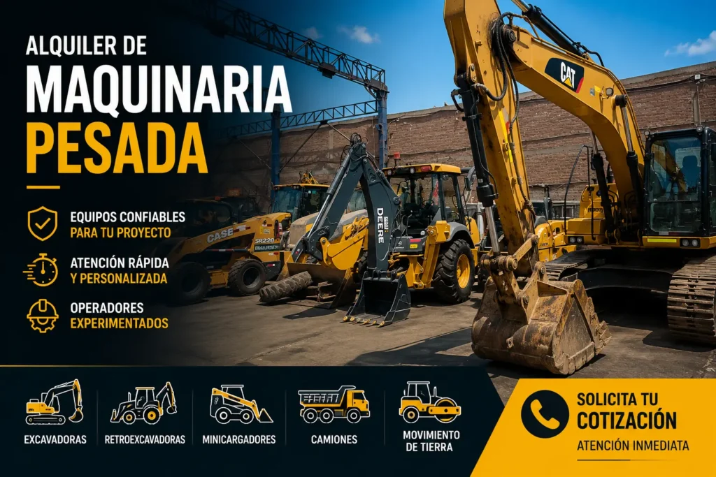 Alquiler de Maquinaria Pesada en Perú